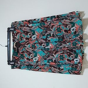 Hot Kiss Vintage Paisley Print Short Skirt